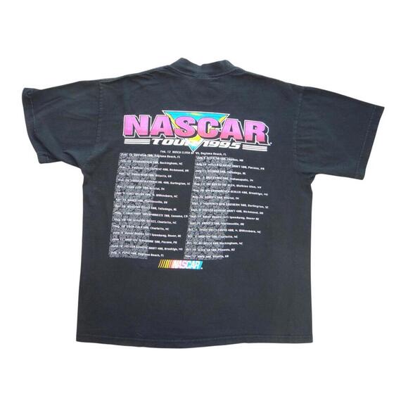 RARE VINTAGE 1995 DOUBLE-SIDED NASCAR Hottest Motorsport PINK Graphic T-Shirt - Picture 2 of 9